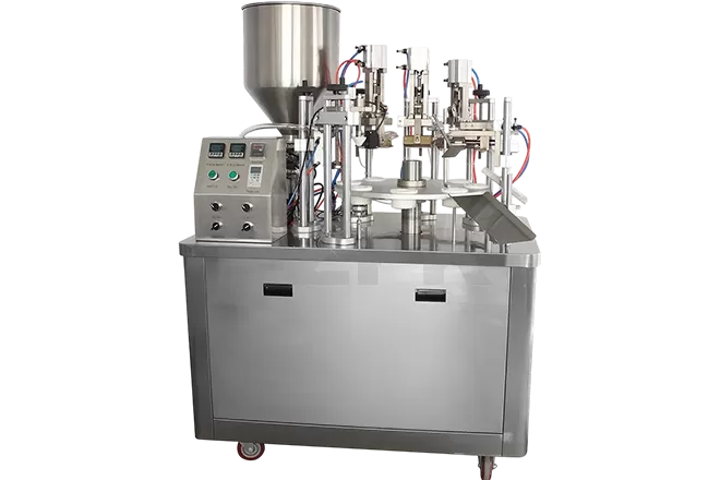 Semi-Automatic Tube Filling and Sealing Machine