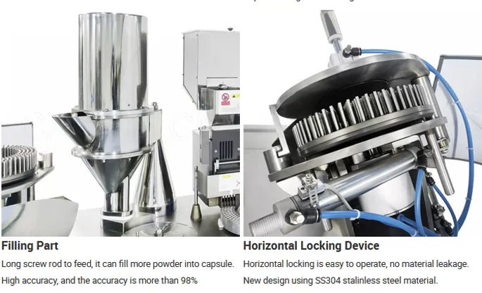 Detail of CGN-208D Semi-Auto Capsule Filling Machine